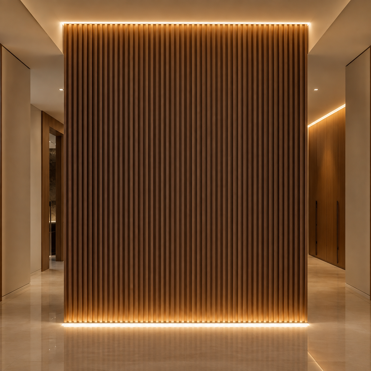 Flexible Acoustic Slat Panel - 270 cm x 110 cm